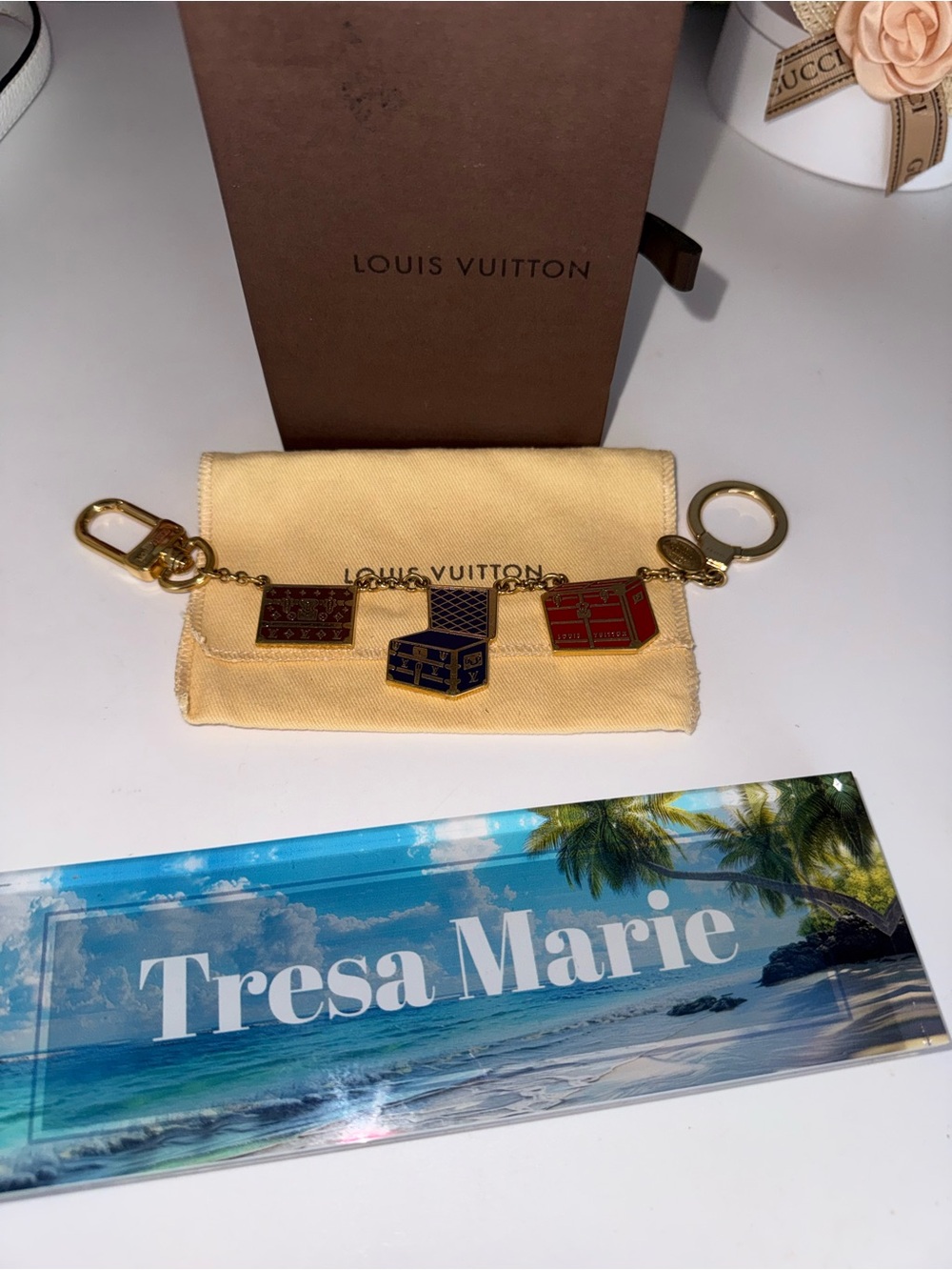 Louis Vuitton bag charm